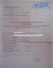 Demande de transformation d'acte en titre foncier